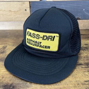 Fass-Dri Asphalt Resurfacer Vintage Capital Snap Back Black  Hat Baseball Cap